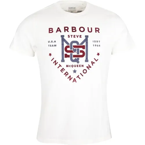 Steve McQueen Grafik T-Shirt , Herren, Größe: S - Barbour - Modalova