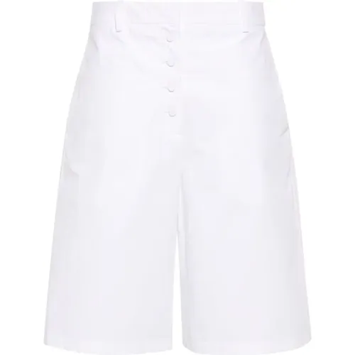 Cotton Panelled Shorts , female, Sizes: S - Jil Sander - Modalova