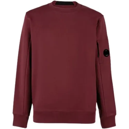 Diagonal Raised Fleece Crew Neck Sweatshirt , male, Sizes: XL, M - C.P. Company - Modalova