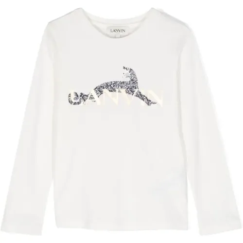 Hobo Cat Blumenprint T-Shirt Lanvin - Lanvin - Modalova