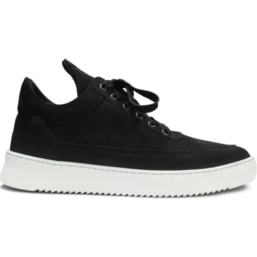 Schwarze Low Top Sneakers , Herren, Größe: 40 EU - Filling Pieces - Modalova