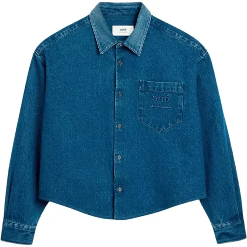 Ami Denim Shirt , male, Sizes: M, XL - Ami Paris - Modalova