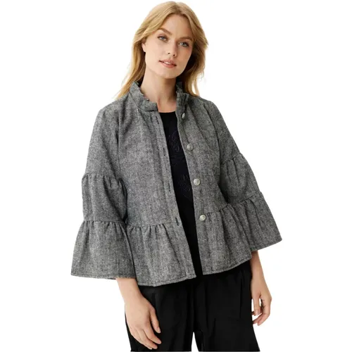 Libby Jacket Blazer Schwarz , Damen, Größe: M - IN FRONT - Modalova