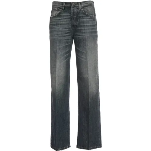 Graue Loose Fit Jeans für Frauen , Damen, Größe: W27 - Dondup - Modalova