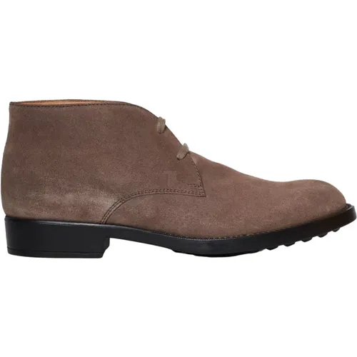 Suede Ankle Boots , male, Sizes: 10 1/2 UK - TOD'S - Modalova