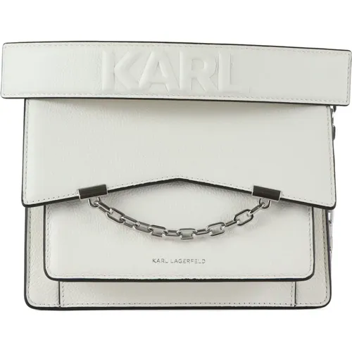 Leather Handbag K/Seven Grainy SB , female, Sizes: ONE SIZE - Karl Lagerfeld - Modalova