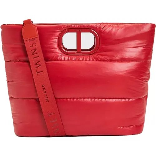 Rote Ardente Synthetische Handtasche - Twinset - Modalova