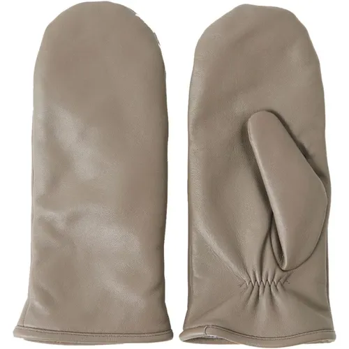 Leather Gloves Walnut , female, Sizes: 7 IN, 7 1/2 IN - Part Two - Modalova