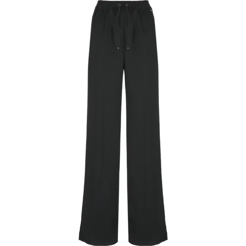 Schwarze Hose mit Elastischem Bund , Damen, Größe: 2XS - Herno - Modalova