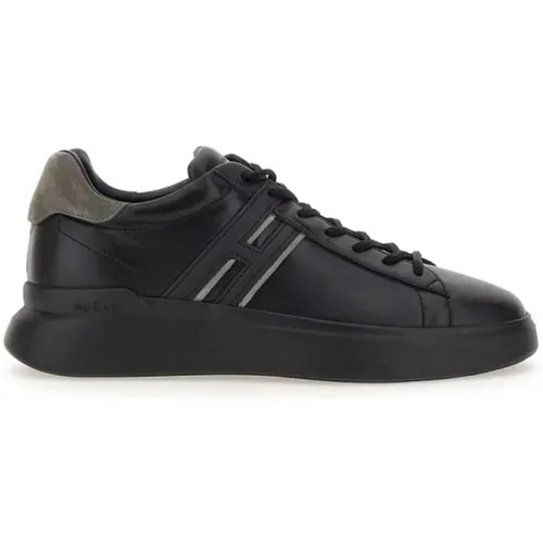 Schwarze Leder Sneakers für Herren - Hogan - Modalova