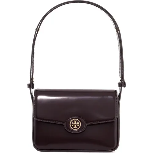 Brushed Leather Shoulder Bag , female, Sizes: ONE SIZE - TORY BURCH - Modalova