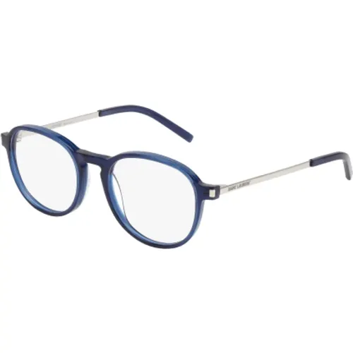 Blue Silver Transpare Sunglasses , unisex, Sizes: 51 MM - Saint Laurent - Modalova