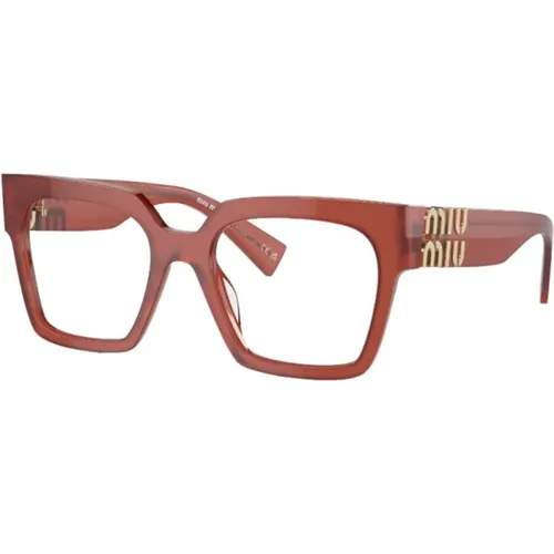 Braun/Havanna Optische Brille,Braun/Havanna Optische Brille, vielseitig und stilvoll - Miu Miu - Modalova
