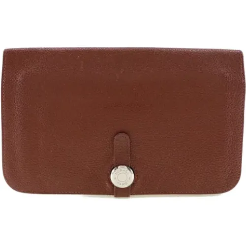 Pre-owned Leather wallets , female, Sizes: ONE SIZE - Hermès Vintage - Modalova