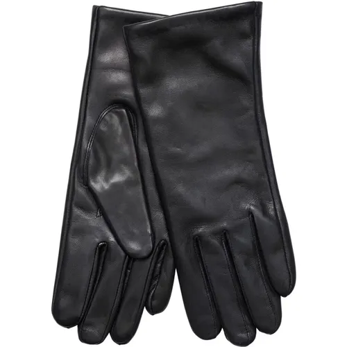 Elegante Äthiopische Lederhandschuhe Schwarz , Damen, Größe: L - BTFCPH - Modalova