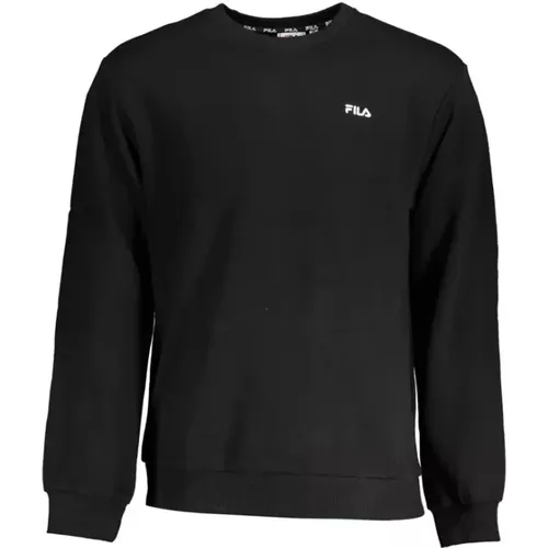 Eleganter bestickter Langarm-Pullover , Herren, Größe: 2XL - Fila - Modalova