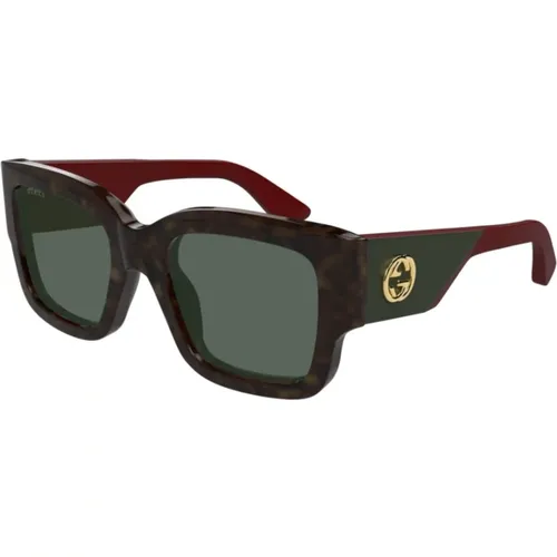 Stylish Sunglasses with Black Frames , unisex, Sizes: ONE SIZE - Gucci - Modalova