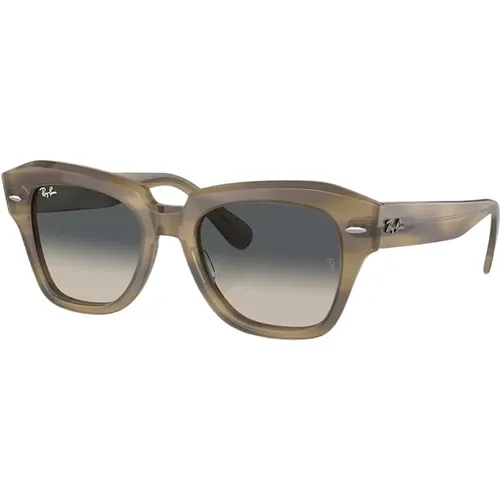 Square Sunglasses State Street Rb2186 , unisex, Sizes: 49 MM, 52 MM - Ray-Ban - Modalova