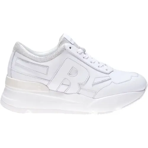 Weiße Sneakers Stilvolles Modell , Damen, Größe: 37 EU - Rucoline - Modalova