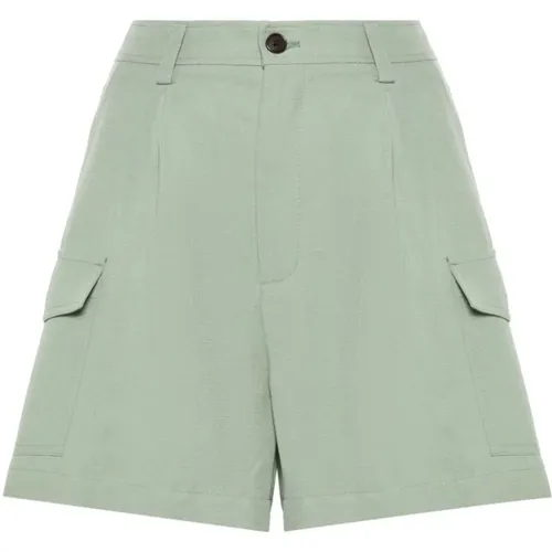 Lightgreen Shorts Ss24 , female, Sizes: W26, W29, W28 - Woolrich - Modalova