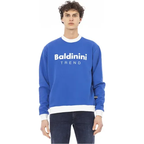 Long Sleeve Sweatshirt - Front Logo , male, Sizes: S, 2XL, 4XL, 3XL - Baldinini - Modalova