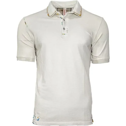 Graues Piqué Polo Shirt mit Kurzen Ärmeln - BOB - Modalova