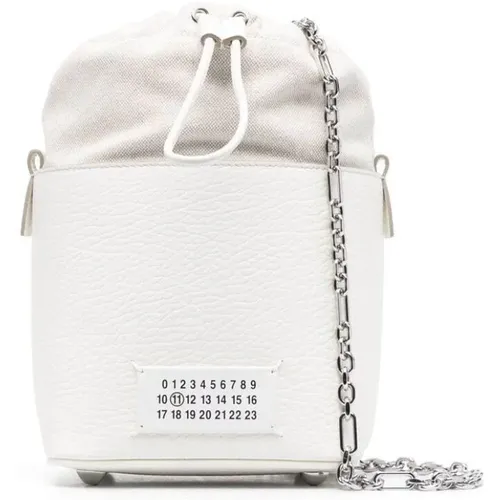 Small Bucket Bag in Bleach Designer Color , female, Sizes: ONE SIZE - Maison Margiela - Modalova