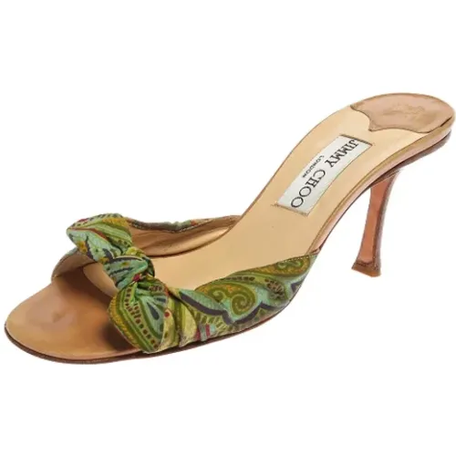 Pre-owned Satin sandals , Damen, Größe: 38 EU - Jimmy Choo Pre-owned - Modalova