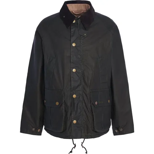 Classic Waxed Deck Jacket , male, Sizes: S, L, M - Barbour - Modalova