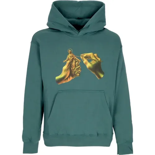 Grüner Hoodie Herren Stil , Herren, Größe: XS - Propaganda - Modalova