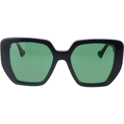 Minimalistische Oversized Geometrische Sonnenbrille - Gucci - Modalova