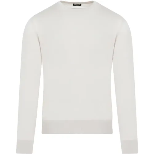 Cashmere Round Neck Sweater , male, Sizes: XL, M - Ermenegildo Zegna - Modalova