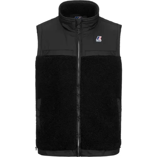 Unisex Teddy Gilet mit Nylon-Einsätzen - K-way - Modalova