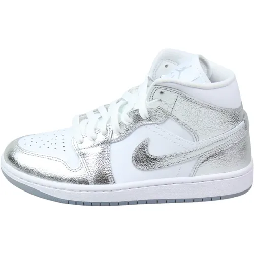 Metallic Silver Mid SE Sneakers - Jordan - Modalova