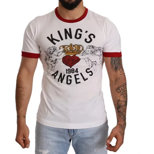 King`s Angels Print T-shirt - Dolce & Gabbana - Modalova