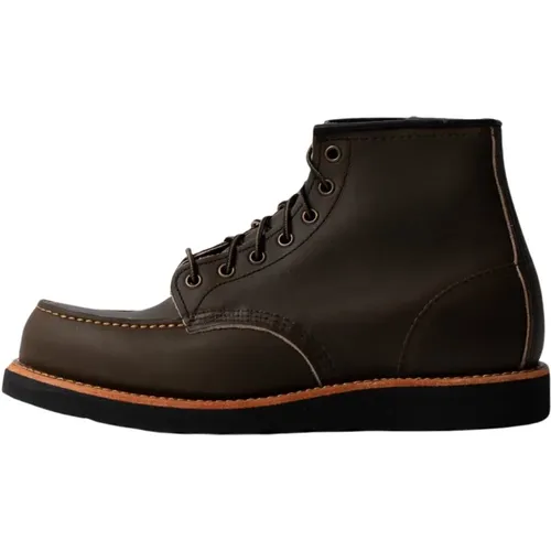 Klassische Moc Alpine Stiefel , Herren, Größe: 42 1/2 EU - Red Wing Shoes - Modalova