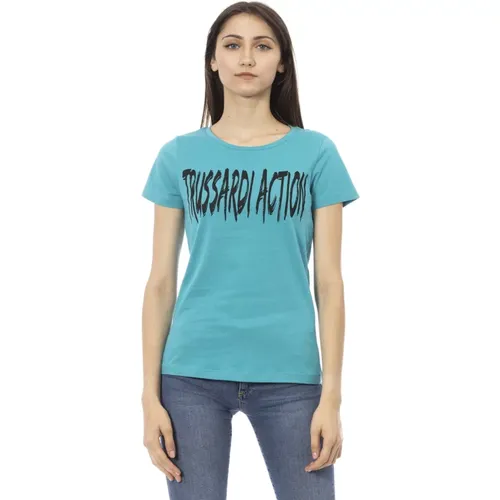 T-Shirts , Damen, Größe: S - Trussardi - Modalova