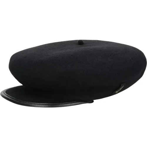 Wollberet mit Eco-Leder Schirm - Borsalino - Modalova