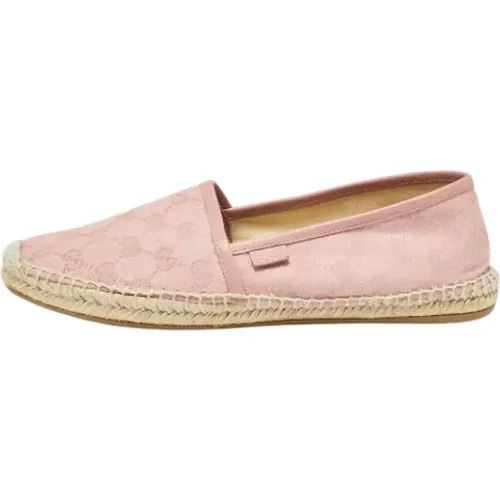 Pre-owned Canvas flats , female, Sizes: 7 UK - Gucci Vintage - Modalova