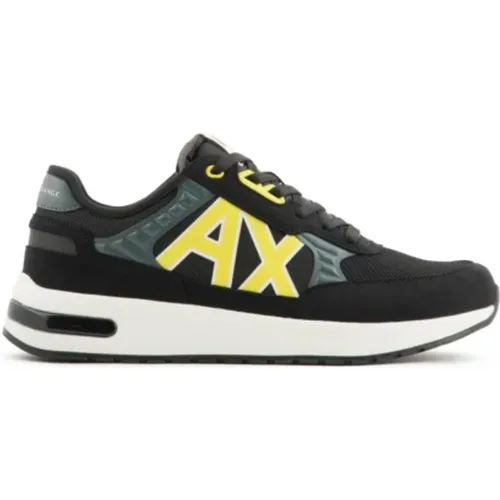 Sneakers with Suede Inserts , male, Sizes: 9 UK, 7 UK, 6 UK, 11 UK - Armani Exchange - Modalova