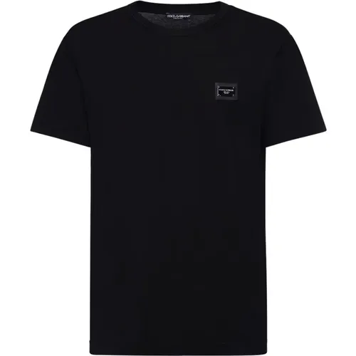 Crew-neck T-Shirt Short Sleeve , male, Sizes: S, L, M - Dolce & Gabbana - Modalova