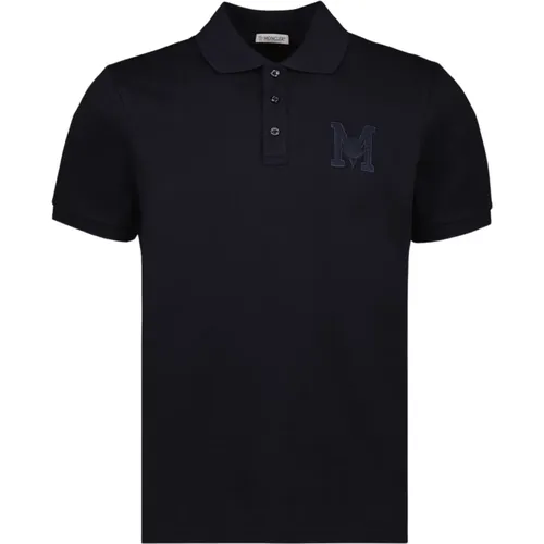 Klassisches Logo Polo Shirt Moncler - Moncler - Modalova