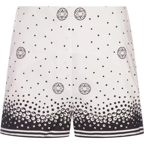 Weiße Seiden-Polka-Dot-Shorts , Damen, Größe: 2XS - Elie Saab - Modalova