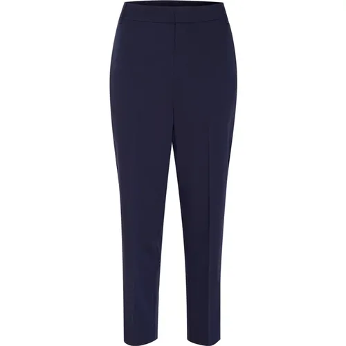 Modern Cropped Pants Marine , female, Sizes: L, S, XL, 3XL, XS, 2XL, M - InWear - Modalova