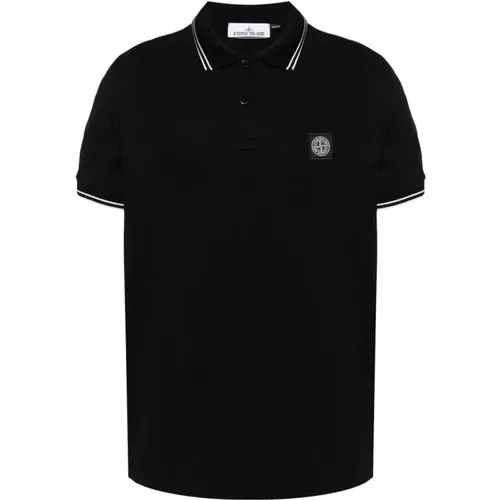 T-shirts and Polos with Ribbed Collar , male, Sizes: S - Stone Island - Modalova