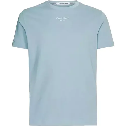 Light Plain T-shirt for Men , male, Sizes: XS, M, 2XL, S - Calvin Klein Jeans - Modalova