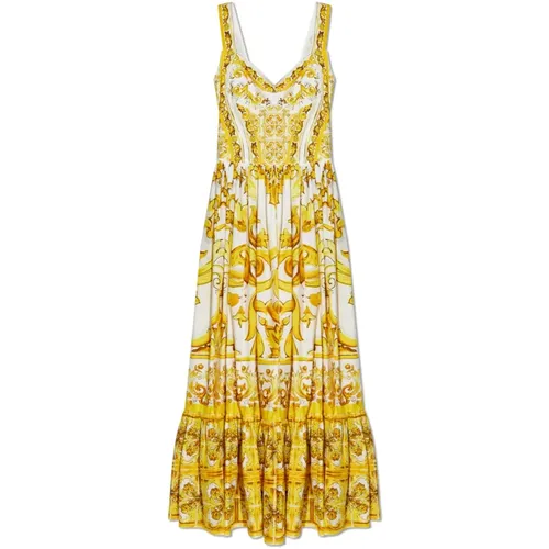 Kleid mit 'Majolika'-Print - Dolce & Gabbana - Modalova