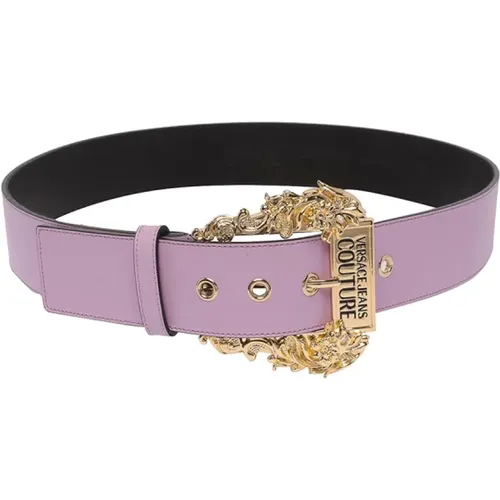 Lilac Upgrade Belt , unisex, Sizes: 70 CM, 75 CM - Versace Jeans Couture - Modalova