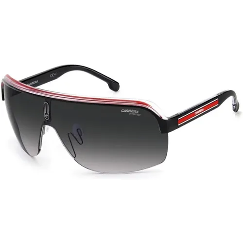 Schwarze Stilvolle Sonnenbrille für Erhöhten Stil , unisex, Größe: ONE Size - Carrera - Modalova