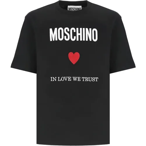 T-shirts and Polos , male, Sizes: M, XS, S - Moschino - Modalova